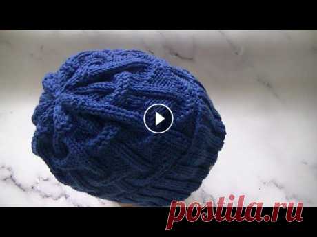 ВЯЖЕМ МУЖСКУЮ ШАПКУ СПИЦАМИ. купить пряжу с пайетками купить пряжу пух норки спицы купить крючки купить бамбук крючки купить журнал Смотрите мои другие видео: шапка градиентом шап...
