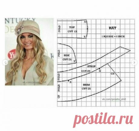 Подборка выкроек головных уборов - медиаплатформа МирТесен