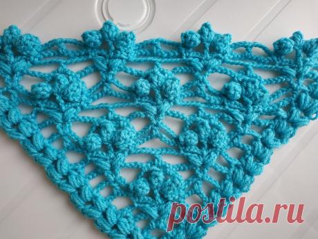 ШАЛЬ крючком "Роза". ВИДЕОУРОК + СХЕМА | Svetlana Loseva Вязание | Яндекс Дзен