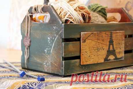 Мастер-класс: создаем красивый и уютный ящичек для любимого хобби