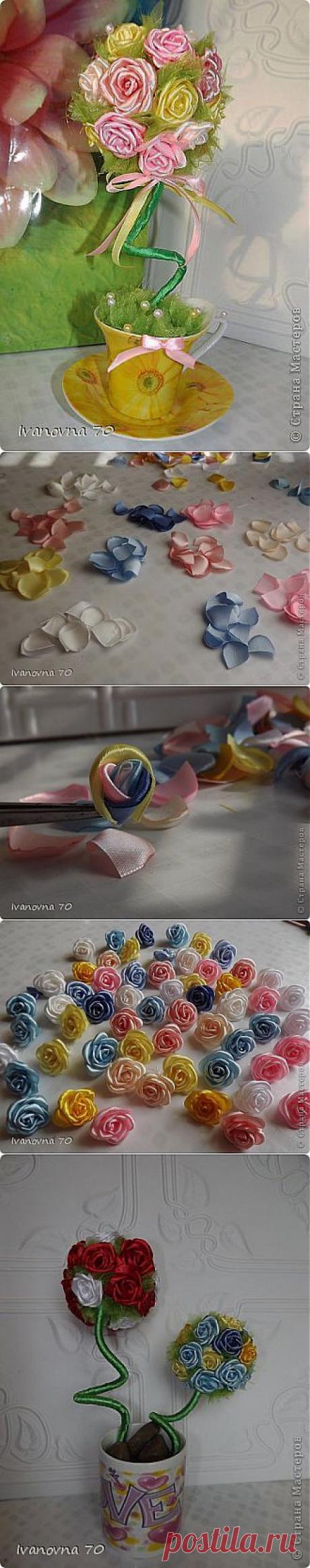 МК Розовое деревце | Страна Мастеров