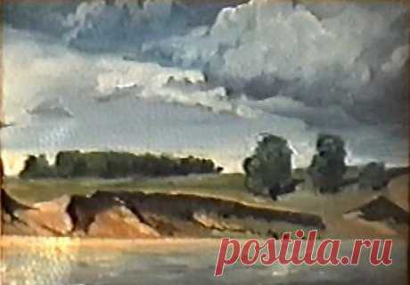 берег Бии - Изобразительное искусство - Масло, акрил