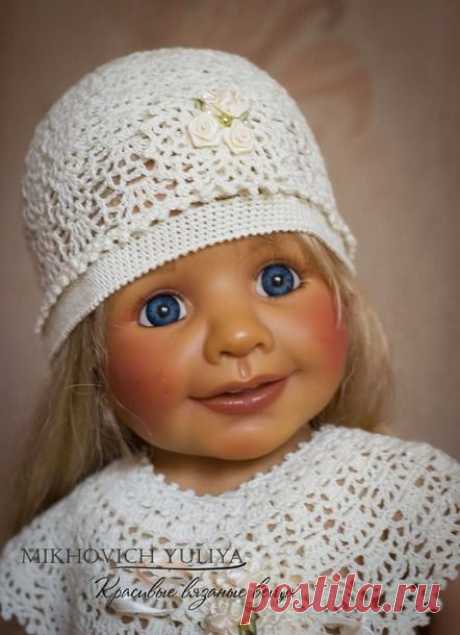 Нежная кружевная шапочка крючком. Мастер-класс. - Страна Мам