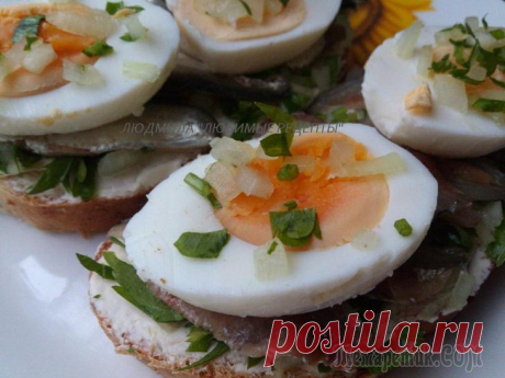 Балтийский бутерброд с килькой - мировая закуска