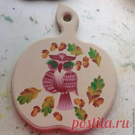 Мастер-класс: разделочная доска в технике петриковской росписи