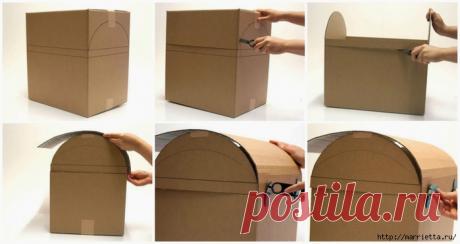 Шаги, чтобы сделать картонную коробку - Imagui