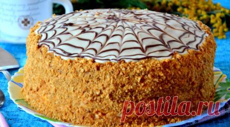 Самый вкусный медовик, пошаговый рецепт с фото