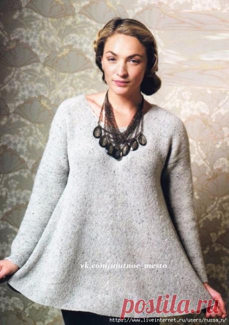 Туника спицами от Marie Wallin