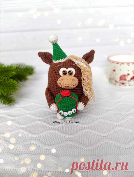 PDF Лошадка Шоколадка крючком. FREE crochet pattern; Аmigurumi toy patterns. Амигуруми схемы и описания на русском. Вязаные игрушки и поделки своими руками #amimore - лошадь, маленькая лошадка из обычной пряжи, конь.