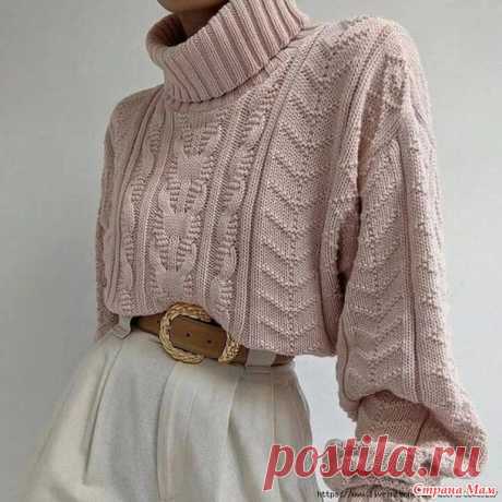 Свитер пудрового цвета - Вязание - Страна Мам