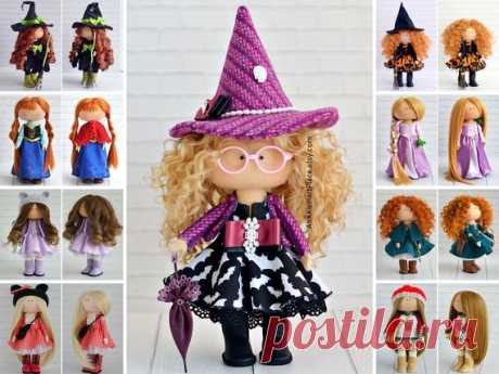 Witch Magic Doll, Sorceress Nursery Baby Doll, Fairy Custom Doll Handmade, Decor Textile Doll, Tilda Interior Doll Art Cloth Doll by Maria K Hello, dear visitors!  This is handmade cloth doll created by Master Maria K (Moscow, Russia).  Doll is 26 cm (10 inch) tall and made of only quality materials. All dolls stated on the photo are mady by Maria K. You can find them in our shop searching by artist name: