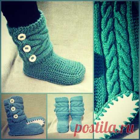 Мастер класс - вяжем основу башмачок для домашних сапожек