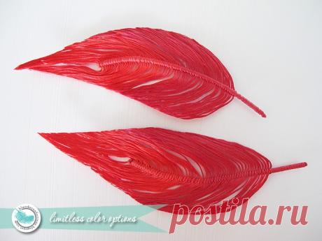 Пёрышко из ниток — Сделай сам, идеи для творчества - DIY Ideas