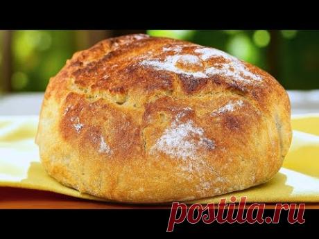 Я испекла хлеб, не прикасаясь к нему ✨ Всего 4 ингредиента 🍞 Хрустящий, золотистый, идеальный!
