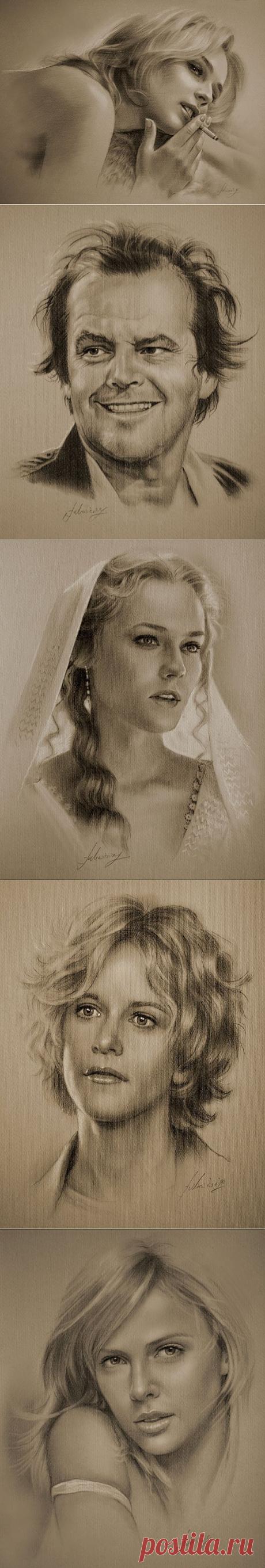 Портреты как фотографии. Художник krzysztof20d | В мире интересного