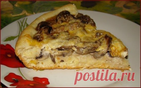 Грибная пицца-пирог. Потрясающая вкусность. Делается легко и быстро