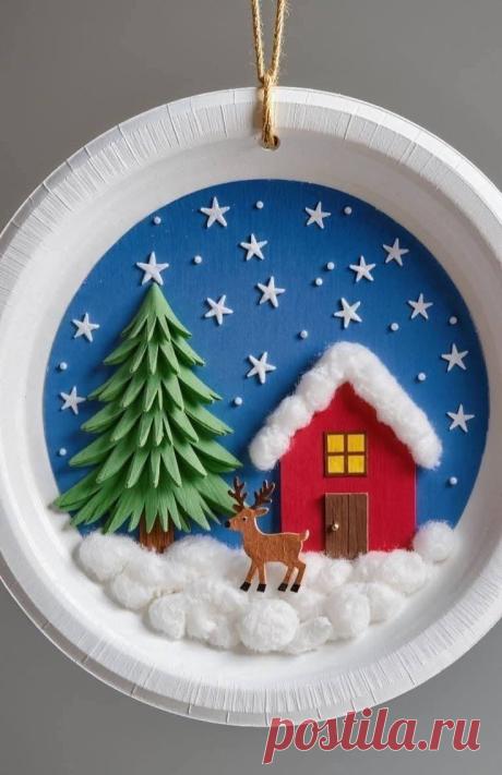 Paper plate crafts for christmas | Paper plate snowman craft, Diy christmas paper ornaments, Christmas art for kids