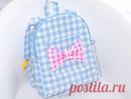 Детский рюкзак на молнии своими руками