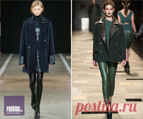 Пальто в стиле милитари: бушлат и шинель |Осень-зима 2015-2016 на Fashion-fashion.ru