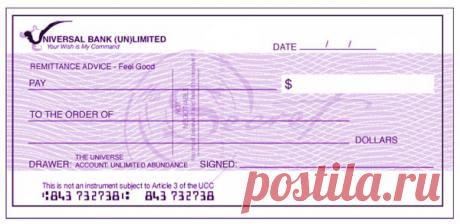 Новолуние – время заполнять чек изобилия