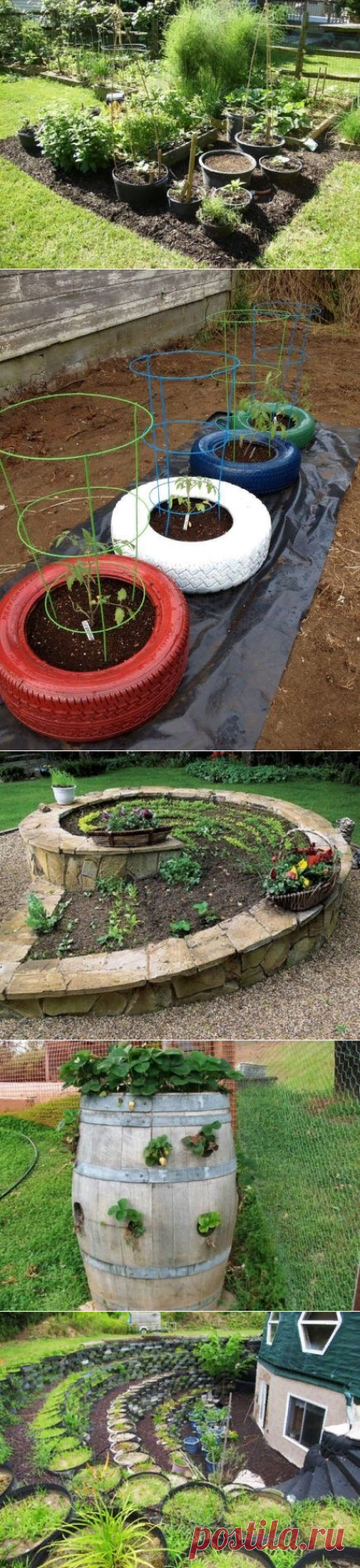 Грядки на даче своими руками: креативные идеи на фото