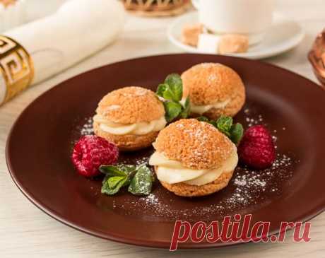 Шу с заварным и малиновым кремом | Вкусный блог - рецепты под настроение