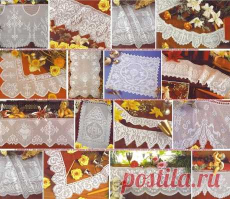 Филейное вязание крючком для Пасхи