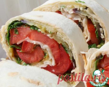 Рулет из лаваша с баклажанами – кулинарный рецепт