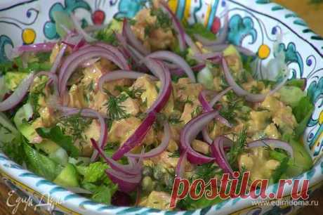 Салат с тунцом и авокадо — Пошаговый рецепт приготовления с фото 2025 | Простые и вкусные рецепты в домашних условиях EdimDoma.ru