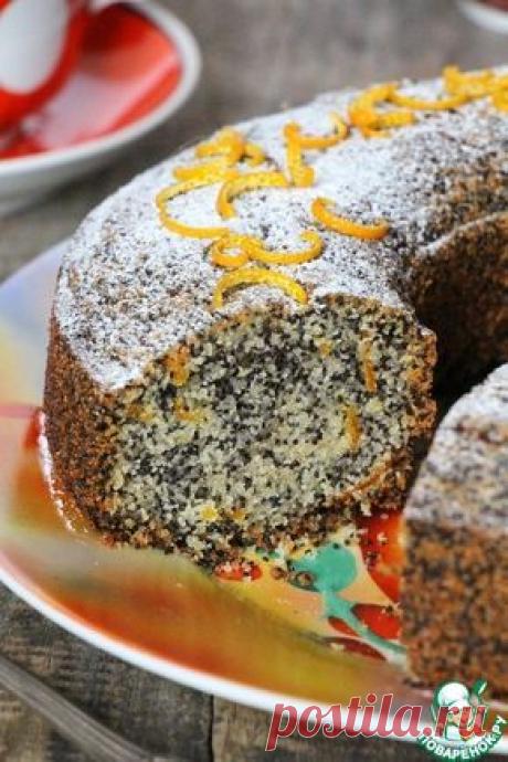 Кекс с маком и апельсином постный - кулинарный рецепт