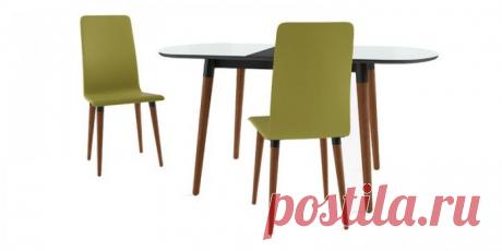 Купить Стул деревянный Дотс (зеленый/темное дерево) в Москве за 13 090 руб.