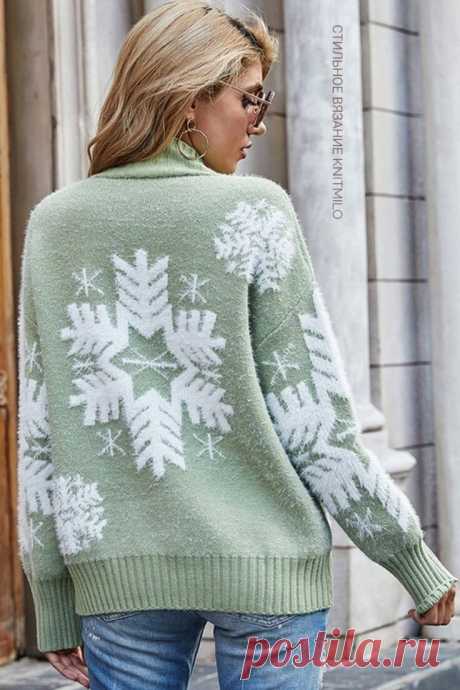 Снежинки. Самая красивая подборка из 50 узоров для вязания жаккарда и вышивки | Стильное вязание KNITMILO | Дзен