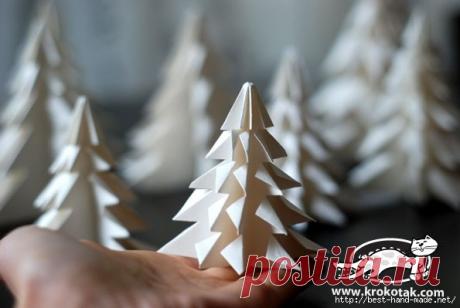 Елочка-оригами. Мастер-класс