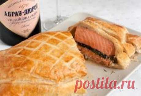 Лосось, запеченный в тесте - Лучшие кулинарные рецепты интернета