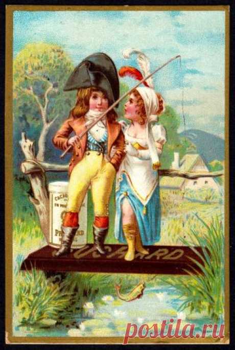 French Tradecard - Chocolat Suchard Chocolat Suchard, 1891