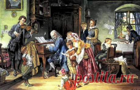 Иоганн Себастьян Бах - гениальный музыкант и отец 20 детей!