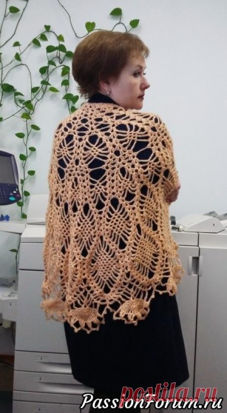 Ажурная пелерина - запись пользователя акваМарин (Марина) в сообществе Вязание крючком в категории Вязание крючком. Ваши работы