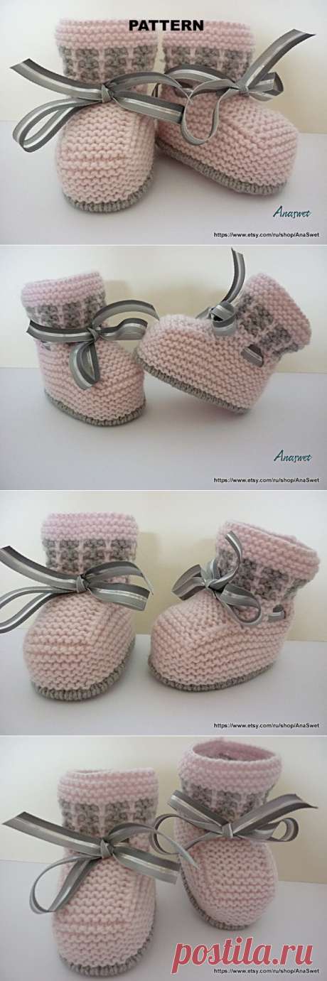 Knitted baby pattern PDFbaby booties/baby shoe/ knitted baby