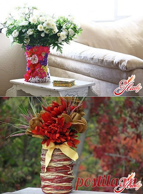 Декор вазы своими руками