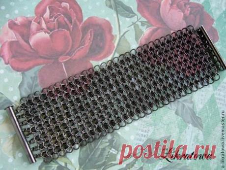 Кольчужное плетение: европейское полотно