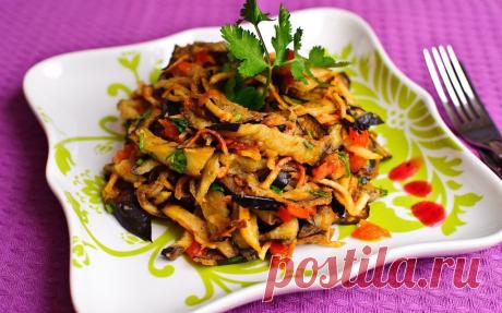 Салат из баклажанов - пошаговый кулинарный рецепт на Повар.ру