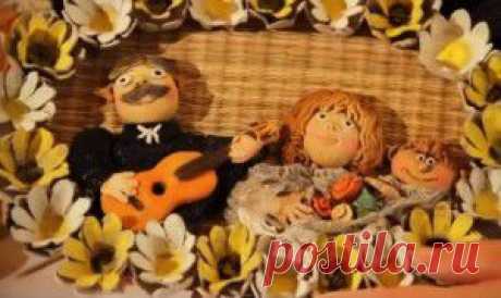 Лепим семью из солёного теста