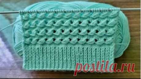 Очень простой и красивый узор спицами❤️🔥