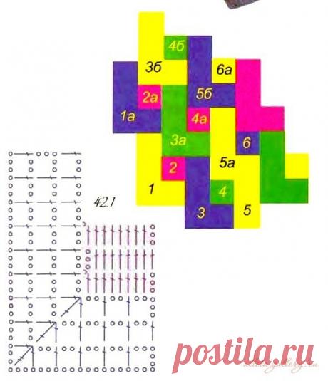 Gallery.ru / Фото #40 - Вязание элементов пэчворка - Alleta