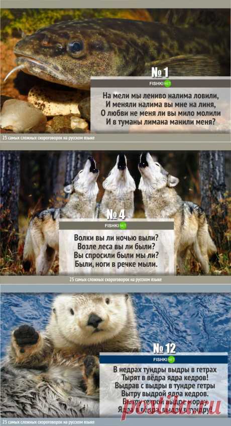 25 САМЫХ СЛОЖНЫХ СКОРОГОВОРОК НА РУССКОМ ЯЗЫКЕ
