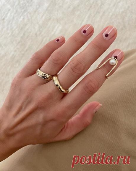 Модный маникюр для коротких ногтей