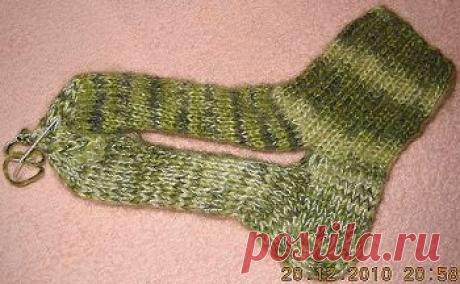 Носки с укрепленной пяткой и подошвой(удобно заменить подошву)