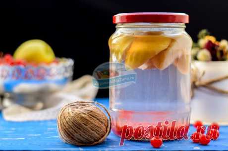 Компот из яблок и калины на зиму: пошаговый рецепт с фото