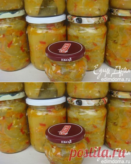 Консервированный салат из зеленых помидоров. – пошаговый рецепт с фотографиями