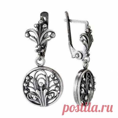 Серьги серебро